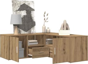 vidaXL Ντουλάπι Γωνιακό Αρτισιανή Δρυς 200x40x45 εκ. από Επεξ. Ξύλο