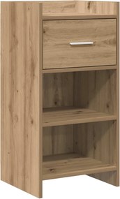 vidaXL Πλαϊνό γραφείο Artisan Δρυς 40 x 36 x 80 εκ Επεξεργασμένο Ξύλο
