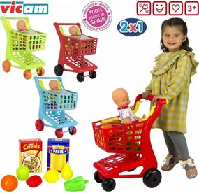 Καροτσάκι Αγορών Aξεσουάρ Κούκλα Παιχνίδι