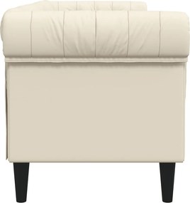 vidaXL Καναπές Τριθέσιος Chesterfield Λινό