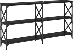 vidaXL Τραπέζι κονσόλας Μαύρη Οξυά 156 x 28 x 80,5 εκ.