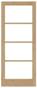 vidaXL Εσωτερική Πόρτα με Γυαλί ORKDAL Καφέ 83 x 202 εκ.