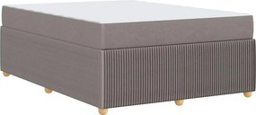 vidaXL Σκελετός Κρεβατιού Taupe 160 x 200 cm ύφασμα