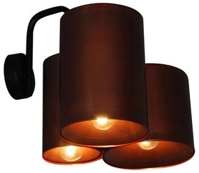 Φωτιστικό Τοίχου - Απλίκα HL-3567-3PB 77-3992 Brody Old Copper &amp; Black  Homelighting Μέταλλο
