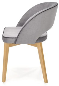 MARINO chair, color: velvet - MONOLITH 85 (light grey) DIOMMI V-PL-N-MARINO-D.MIODOWY-MONOLITH85