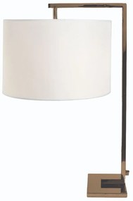 Φωτιστικό Επιτραπέζιο Dora 77-2128 40x35x68cm 1xE27 60W Brass Homelighting Metal, Fabric