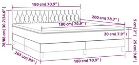 ΚΡΕΒΑΤΙ BOXSPRING ΜΕ ΣΤΡΩΜΑ ΣΚΟΥΡΟ ΜΠΛΕ 180X200 ΕΚ. ΒΕΛΟΥΔΙΝΟ 3141501