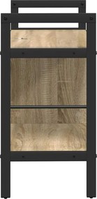 vidaXL Ράφι Βιβλίων 3 επιπέδων 75 x 30 x 58,5 εκ. Επεξεργασμένο Ξύλο