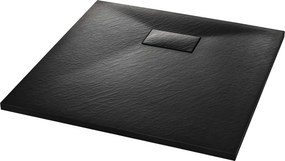 vidaXL Βάση Ντουζιέρας Μαύρη 80 x 80 εκ. από SMC