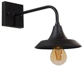 Απλίκα Φωτιστικό Τοίχου Μαύρο Φ17 GloboStar PHIA 01122-1122-Μαύρο 01122