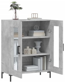 vidaXL Ντουλάπι Γκρι Σκυροδέματος 69,5x34x90 εκ. Επεξεργασμένο Ξύλο