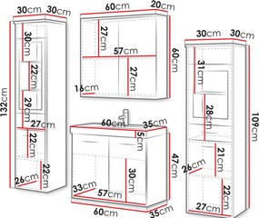 Σετ μπάνιου Madrit II-Karudi-Gkri - 0.00Χ0.00Χ0.00cm