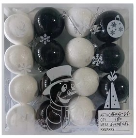 Σετ Χριστουγεννιάτικες μπάλες - 4cm - 16pcs - 023346-023346