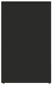 Ντουλάπι Μαύρο 80 x 40 x 65 εκ.από Επεξεργασμένο Ξύλο - Μαύρο