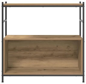 vidaXL Ράφι Βιβλίων artisan δρυς 80 x 30 x 78.5 εκ Επεξεργασμένο ξύλο