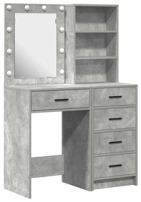 vidaXL Τραπέζι περιποίησης με συρτάρι 2 pcs Γκρι 50 x 41 x 135 εκ