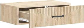 vidaXL Τραπεζάκι Τοίχου 59 x 34,5 x 17 εκ. Επεξεργασμένο Ξύλο