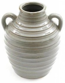 Βάζο Αμφορέας 014.OR6192 17,5x20cm Light Grey Ceramic