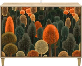 vidaXL Πλαϊνό γραφείο ZAANDAM Sonoma 102 x 33 x 75 εκ.