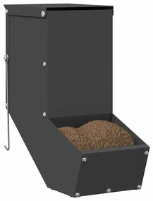 vidaXL Ταΐστρα Χαμστεριών Μαύρο 12,5 x 26 x 28,5 εκ