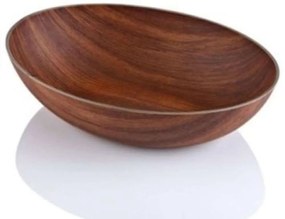 Σαλατιέρα Οβάλ 10226 30x21,5x8,5cm Brown Evelin Large Polystyrene