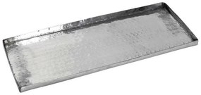 Δίσκος Σερβιρίσματος  Αλουμινίου Pandora Ορθογώνιος Step Σφυρήλατος LAK207K2 51x18,5cm Silver Espiel Αλουμίνιο