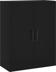 vidaXL Ντουλάπι Τοίχου Μαύρο 69,5 x 34 x 90 εκ.