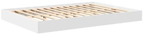 vidaXL Κρεβάτι Βιβλιοθήκης Λευκό 160 x 200 cm Επεξεργασμένο ξύλο