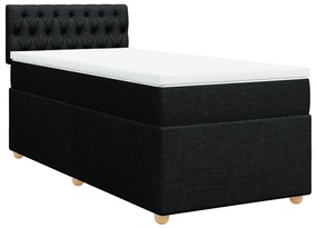 ΚΡΕΒΑΤΙ BOXSPRING ΜΕ ΣΤΡΩΜΑ ΜΑΥΡΟ SINGLE ΥΦΑΣΜΑΤΙΝΑ 3286861