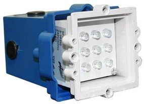 Adeleq Led Φωτιστικό Σώμα Διαδρόμου Αλουμινίου Τετράγωνο Χωνευτό 0.6W Ψυχρό 3-96210