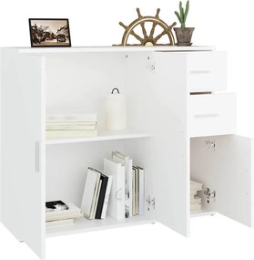 vidaXL Ντουλάπι Λευκό 91 x 29,5 x 75 εκ. από Επεξεργασμένο Ξύλο