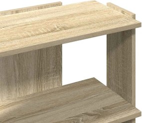 vidaXL Βιβλιοθήκη 3 Επιπέδων Sonoma Δρυς 60x30x60 εκ. Επεξεργ. Ξύλο