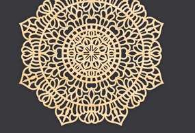 Intra απο ξύλο plywood 3mm-4mm πάχος 3D Mandala για Cricut Δίασταση 30x30 cm INTRAFABR-86059611