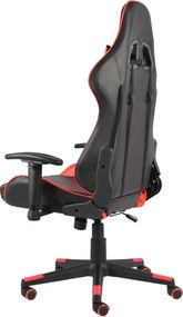 vidaXL Καρέκλα Gaming Περιστρεφόμενη Κόκκινη PVC