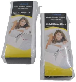 Κάλυμμα προστασίας στρώματος &quot;SUPERB&quot; από αδιάβροχο ύφασμα σε λευκό χρώμα 65x140+23