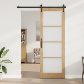 vidaXL Εσωτερική Πόρτα με Γυαλί "ORKDAL" 83x232x4 εκ. Στερεό Ξύλο Πεύκου