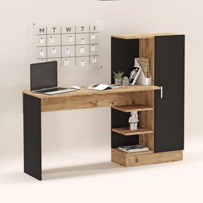 Γραφείο &quot;VIANA&quot; σε χρώμα atlantic pine/ανθρακί 152x40x120
