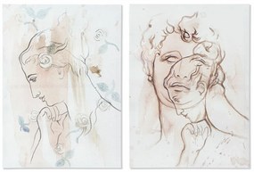 Καμβάς DKD Home Decor Καμβάς Ξύλο MDF 50 x 1,8 x 70 cm