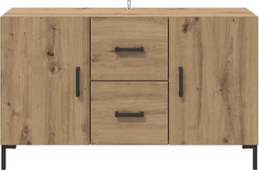 vidaXL Πλαϊνό γραφείο Artisan Oak 100 x 36 x 60 εκ. Επεξεργασμένο ξύλο