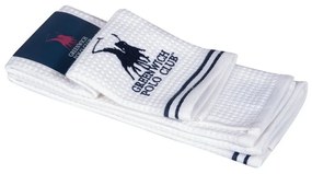 Πετσέτες Κουζίνας 2806 (Σετ 2τμχ) White-Blue Greenwich Polo Club 40x60cm 100% Βαμβάκι