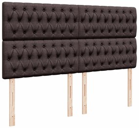 ΚΡΕΒΑΤΙ BOXSPRING ΜΕ ΣΤΡΩΜΑ ΣΚΟΥΡΟ ΚΑΦΕ 200X200 ΕΚ. ΥΦΑΣΜΑΤΙΝΟ 3294473