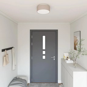vidaXL Λάμπα Οροφής Taupe 30 x 13.5 εκ. ύφασμα