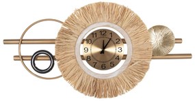 ΡΟΛΟΙ ΤΟΙΧΟΥ HM4200 ΜΕΤΑΛΛΟ &amp; ΙΝΕΣ RAFFIA ΣΕ ΓΗΙΝΑ ΧΡΩΜΑΤΑ 100x49Υεκ.