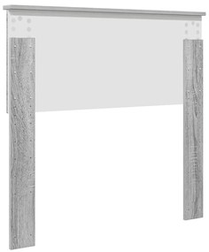 vidaXL Κεφαλάρι Γκρίζο Σονομα 80 cm Επεξεργασμένο ξύλο