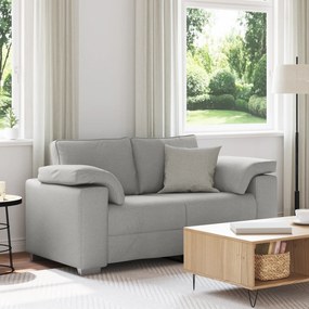 vidaXL Καναπές Loveseat - Ανοιχτό γκρι, 120 εκ. υφασμάτινος