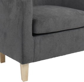 Πολυθρόνα Joyful ύφασμα ανθρακί-φυσικό 71x71x78εκ 71x71x78 εκ.