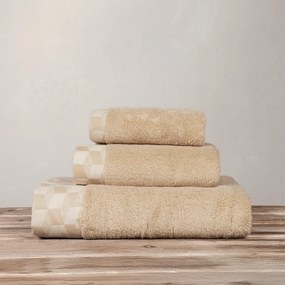 Πετσέτα Προσώπου (50x100) Nima Luxe Mustard Beige 600gsm