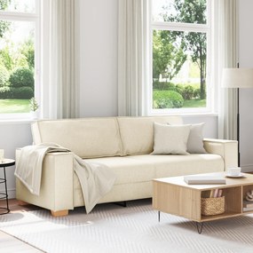 vidaXL Καθίσμα Σαλονιού με μαξιλάρι Μπεζ 220 x 78 x 84 εκ. Λινό