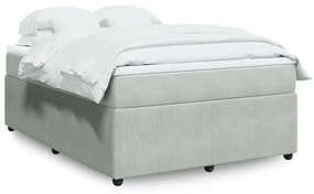 ΚΡΕΒΑΤΙ BOXSPRING ΜΕ ΣΤΡΩΜΑ ΑΝΟΙΧΤΟ ΓΚΡΙ 140X190 ΕΚ. ΒΕΛΟΥΔΙΝΟ 3285638