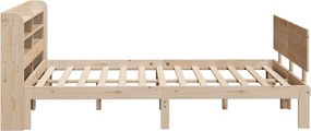 vidaXL Πλαίσιο Κρεβατιού Κεφαλάρι 150x200 εκ Μασίφ Πεύκο